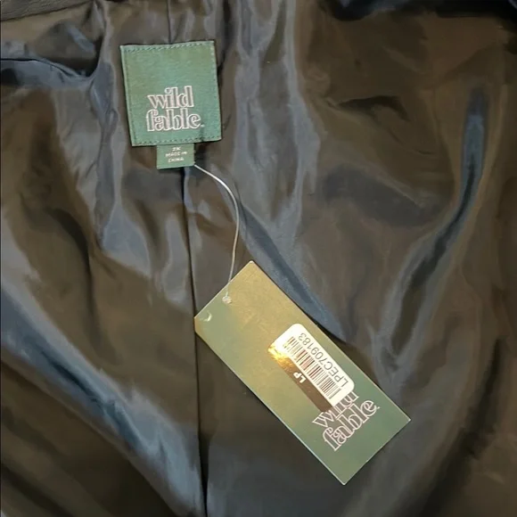 Black Faux Leather Moto Bomber Jacket - Picture 7 of 7